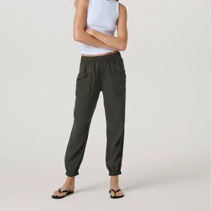 Vuori Women's Joggers Trestle Twill Joggers Linen Blend Size M EUC